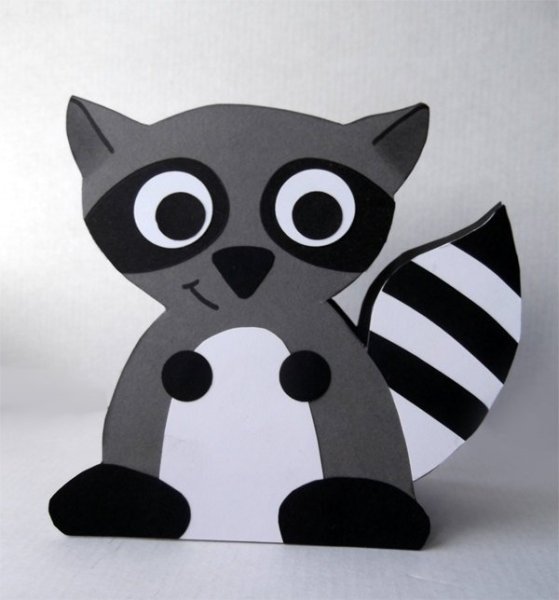 Поделка енот для детей