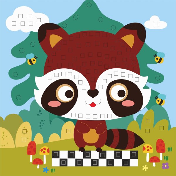 Аппликация енот