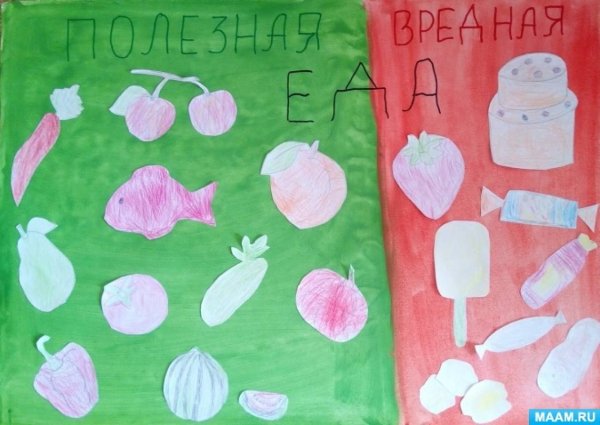 Аппликация на тему здоровье