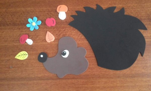 Объемная аппликация Ежик