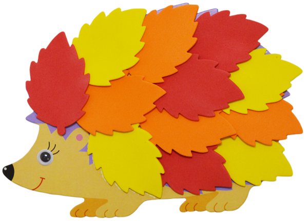 Осенняя поделка Ежик из бумаги