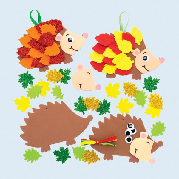 Аппликация Ёжик из цветной бумаги