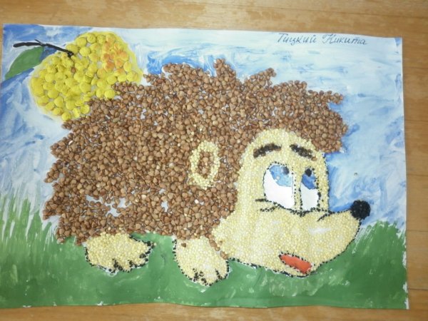 Поделки из круп для детей