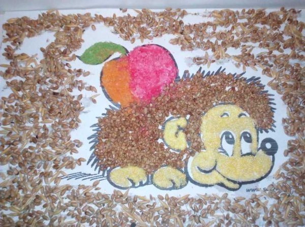 Поделки из крупы