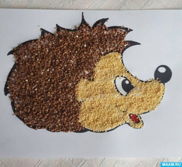 Аппликация крупами