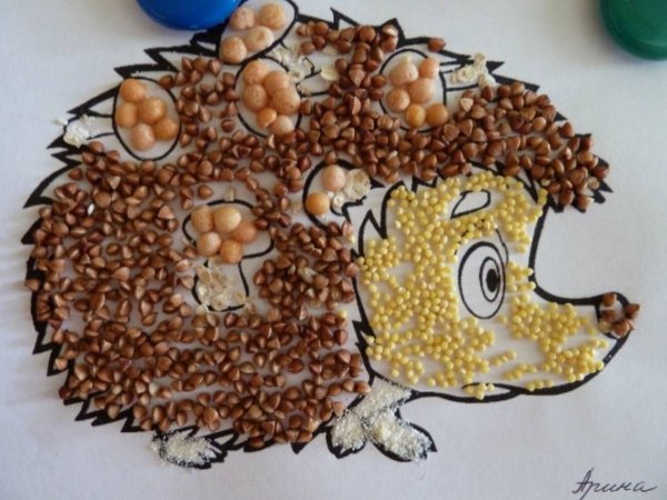 Поделки из крупы