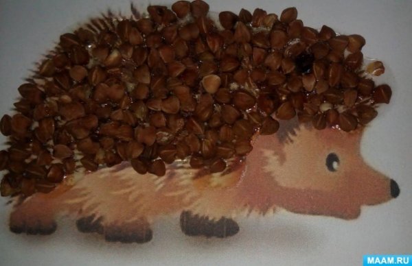 Ежик иголки из семечек