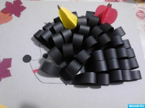 Ежик из полосок