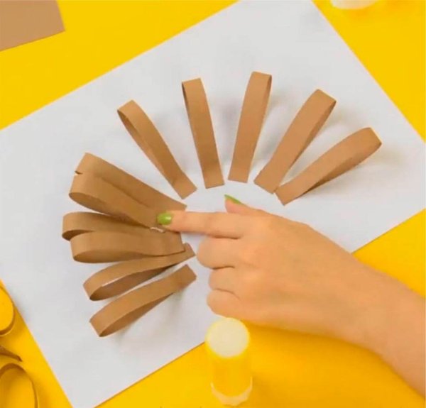 Аппликация из полосок бумаги