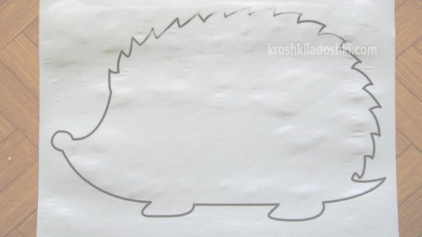 Аппликация Ежик в подготовительной группе