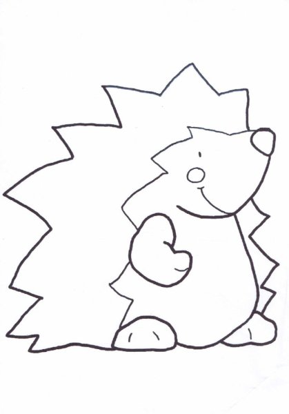 Шаблон ежа для аппликации