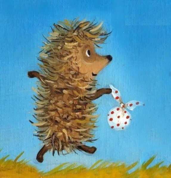 Ежик в тумане поделка