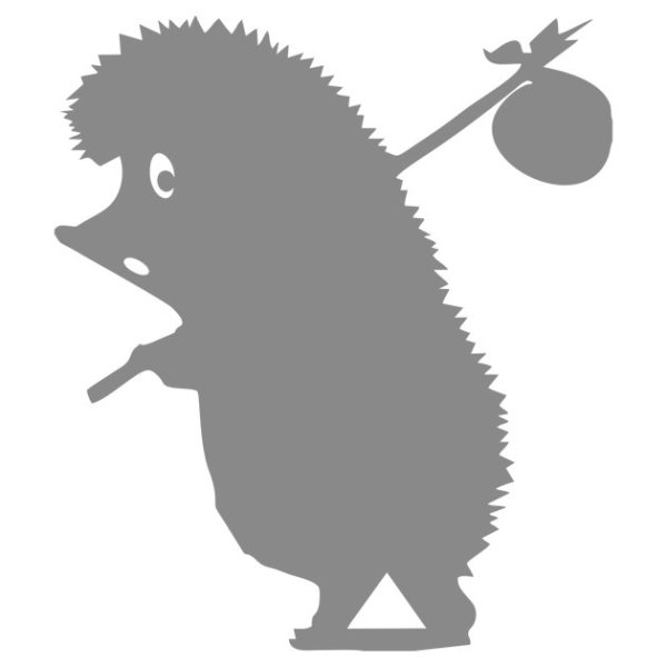 Силуэт ежика