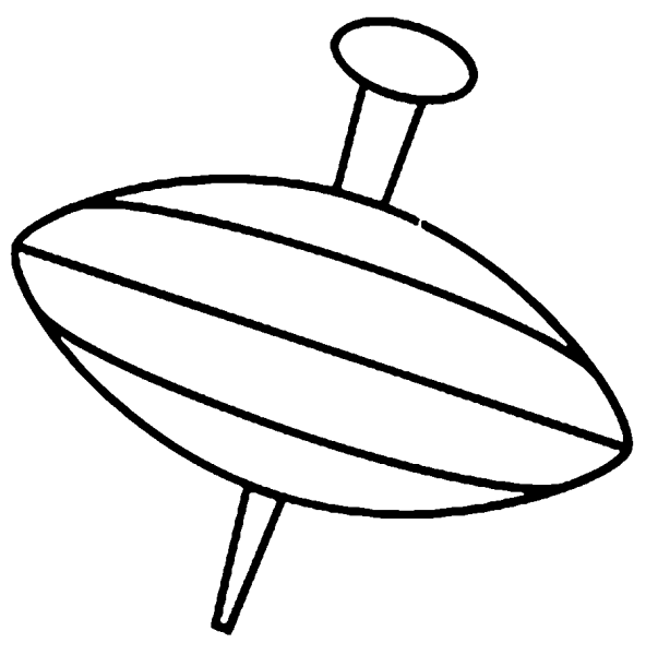 Раскраска игрушка Юла