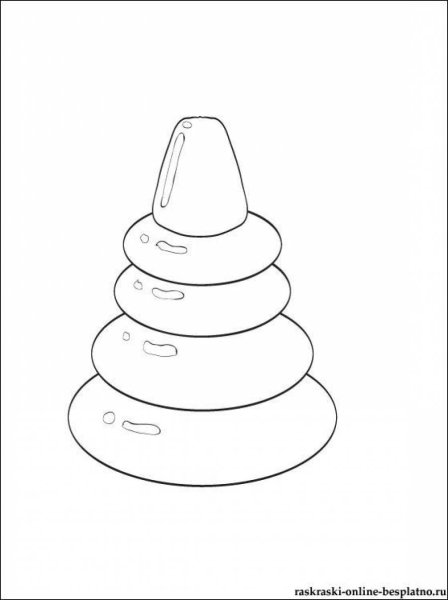 Пирамидка раскраска