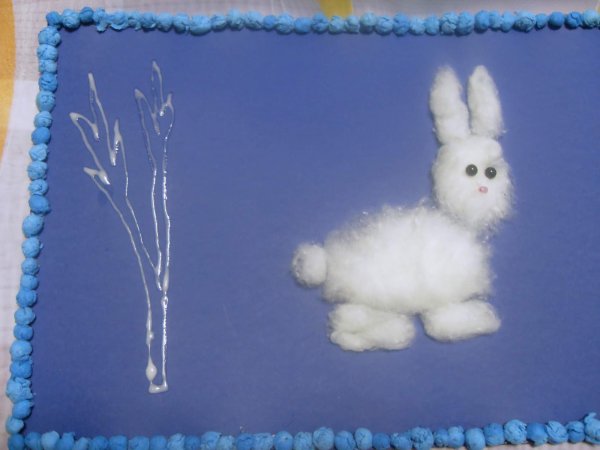 Поделки из ваты для малышей