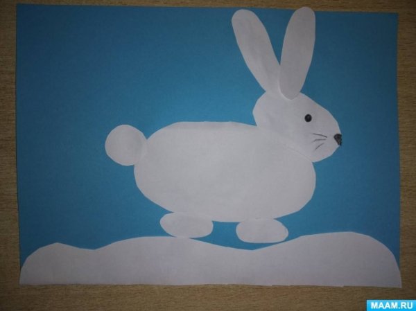 Рисование зайца в средней группе