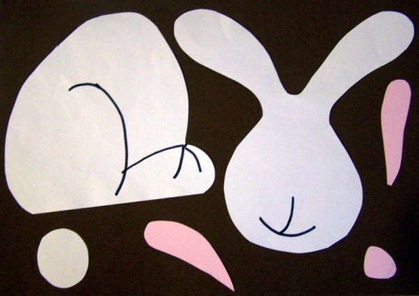 Аппликация кролик