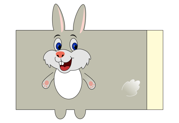 Бумажный зайчик