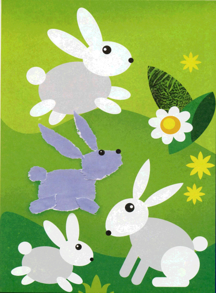 Аппликация из бумаги