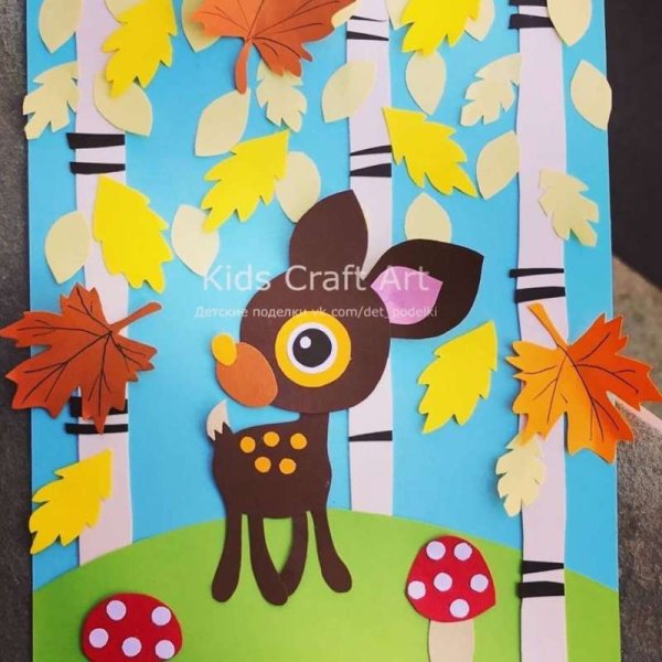 Аппликация из бумаги