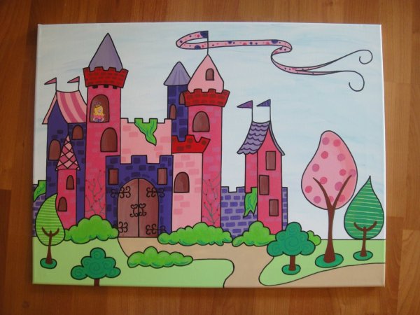 Сказочный дворец рисование в подготовительной группе