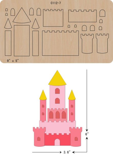 Замок аппликация для детей