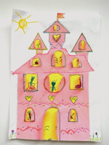 Замок аппликация для детей