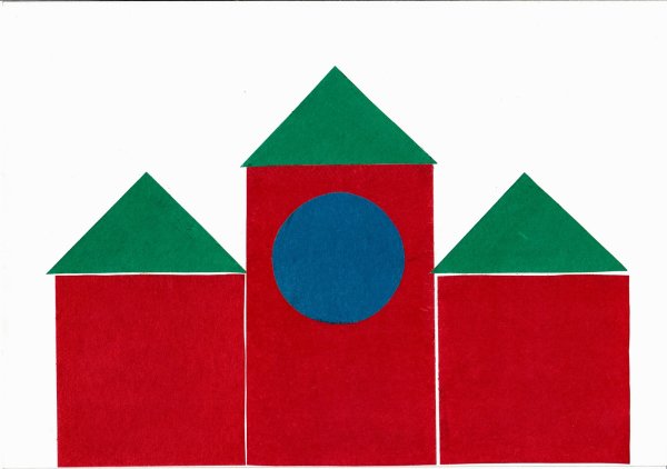 Аппликация из геометрических фигур