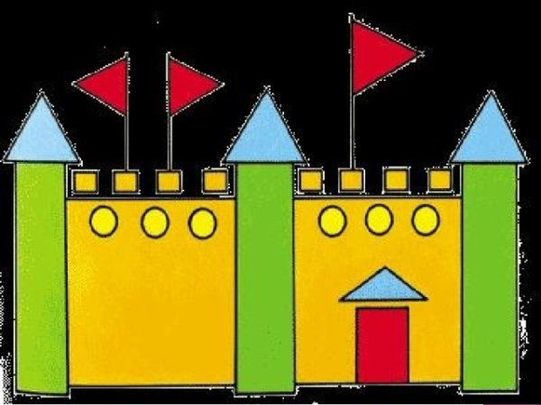 Дворец из геометрических фигур