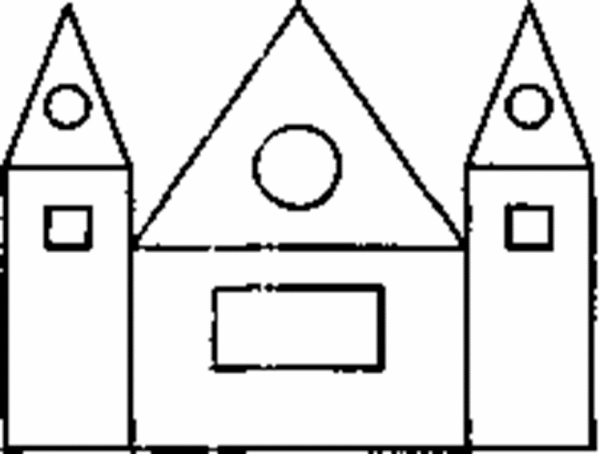 Домики с геометрическими фигурами