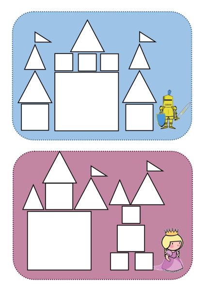 Аппликация из геометрических фигур