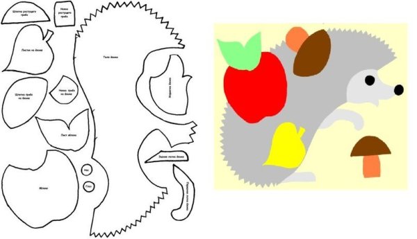 Аппликации для детей шаблоны