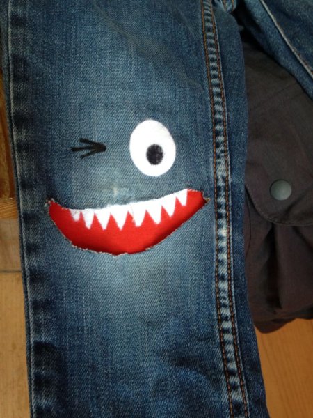Оригинальные заплатки на джинсы