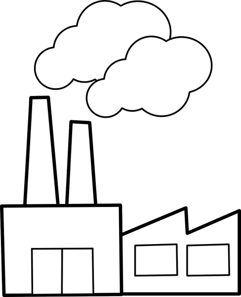 Завод раскраска