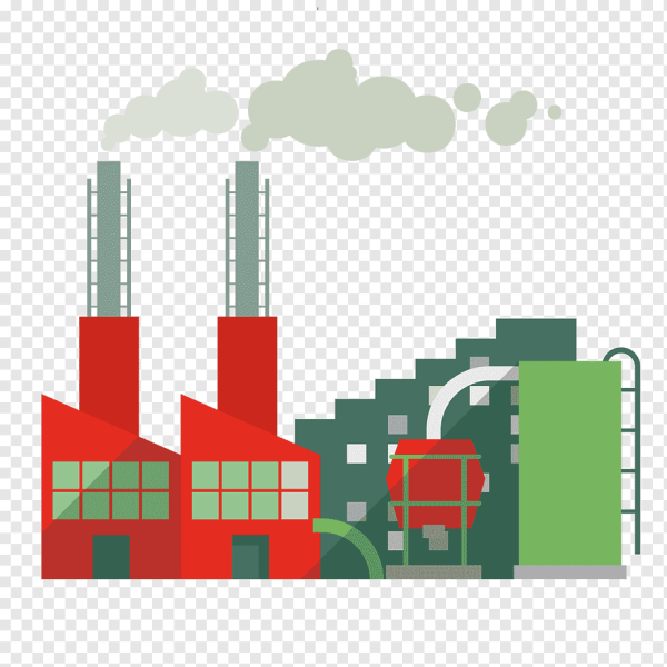 Завод на прозрачном фоне