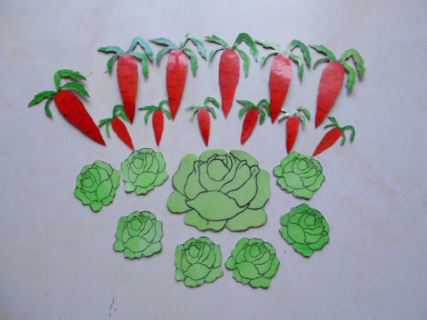 Аппликация. Овощи