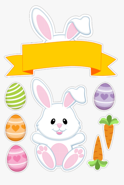 Пасхальный кролик аппликация