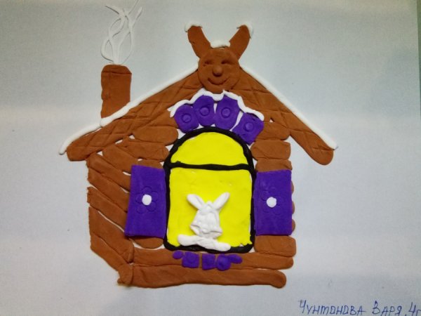 Поделка на тему Заюшкина избушка