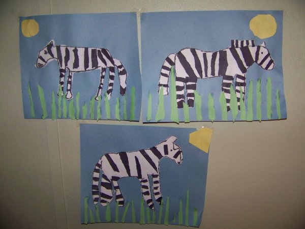 Аппликация в средней группе на тему зоопарк