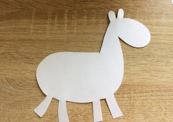 Зебра аппликация для детей шаблоны