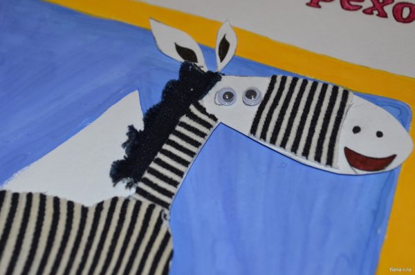 Зебра поделка для детей