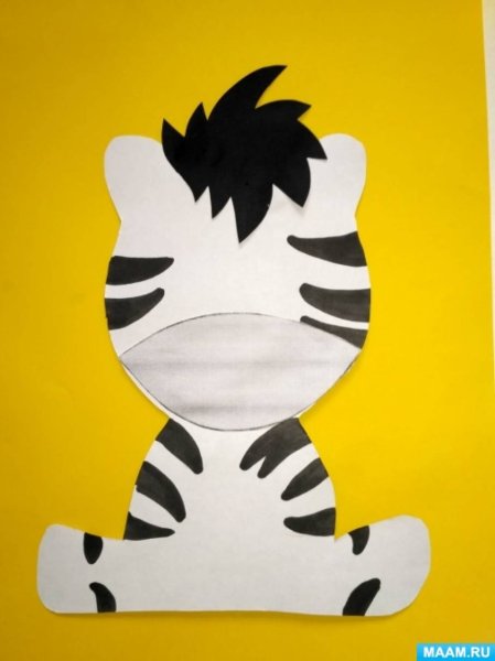 Поделка Зебра из бумаги