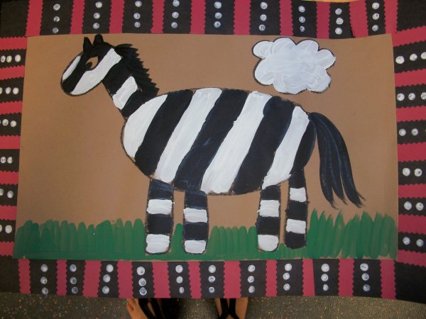 Аппликация Зебра