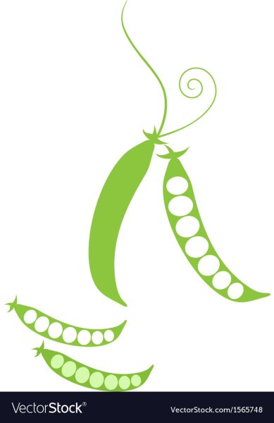 Горох стилизация