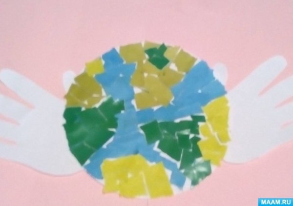 Отрывная аппликация земля