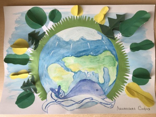 Аппликация на экологическую тему