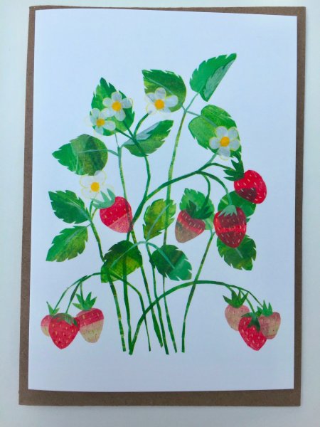 Аппликация клубника в старшей группе