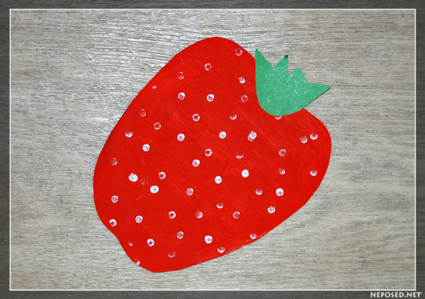 Аппликация клубника