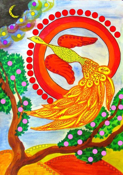 Жар птица пластилин